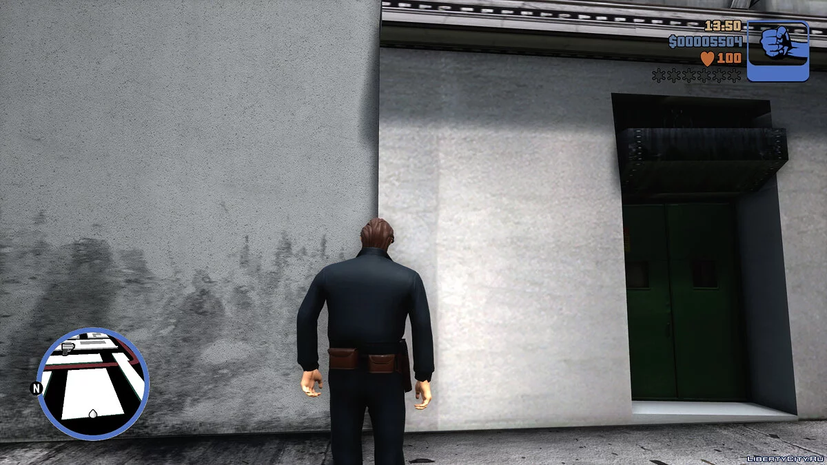 Клод у костюмі поліцейського / GTA 3: The Definitive Edition