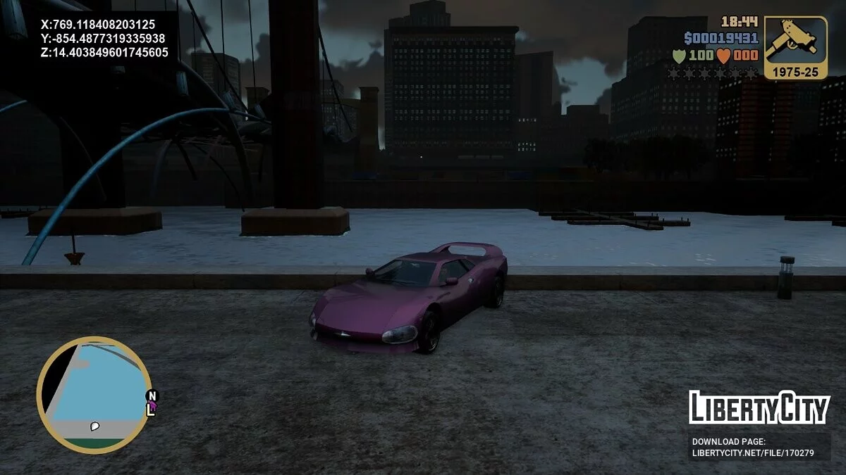 Show Coordinates / GTA 3: The Definitive Edition