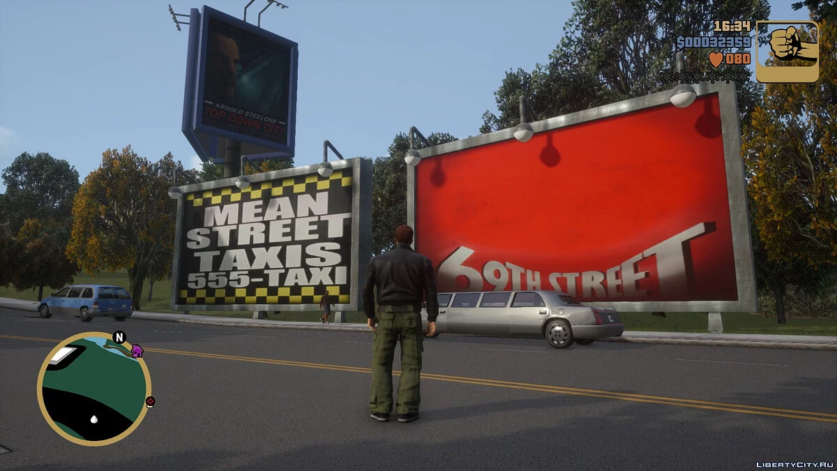 Original billboards and posters in HD / GTA 3: The Definitive Edition