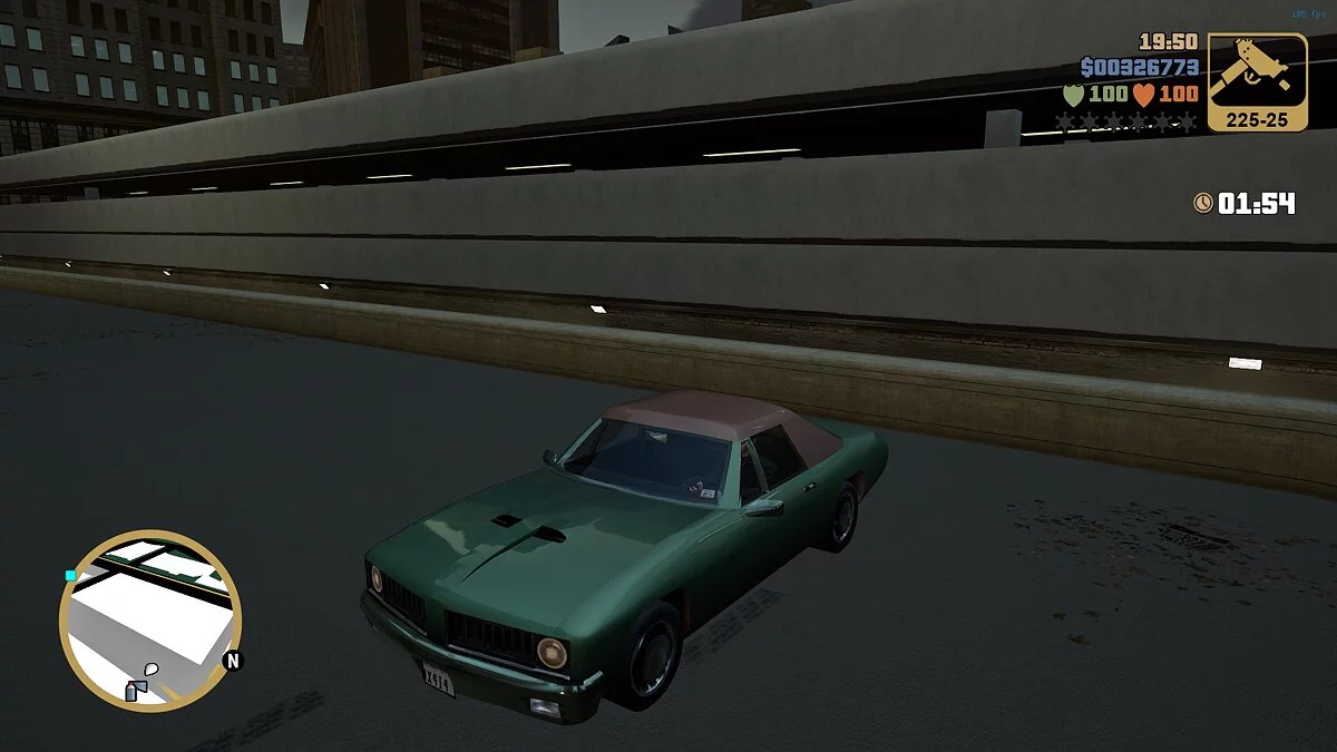 Improved roof texture for Stallion / GTA 3: The Definitive Edition