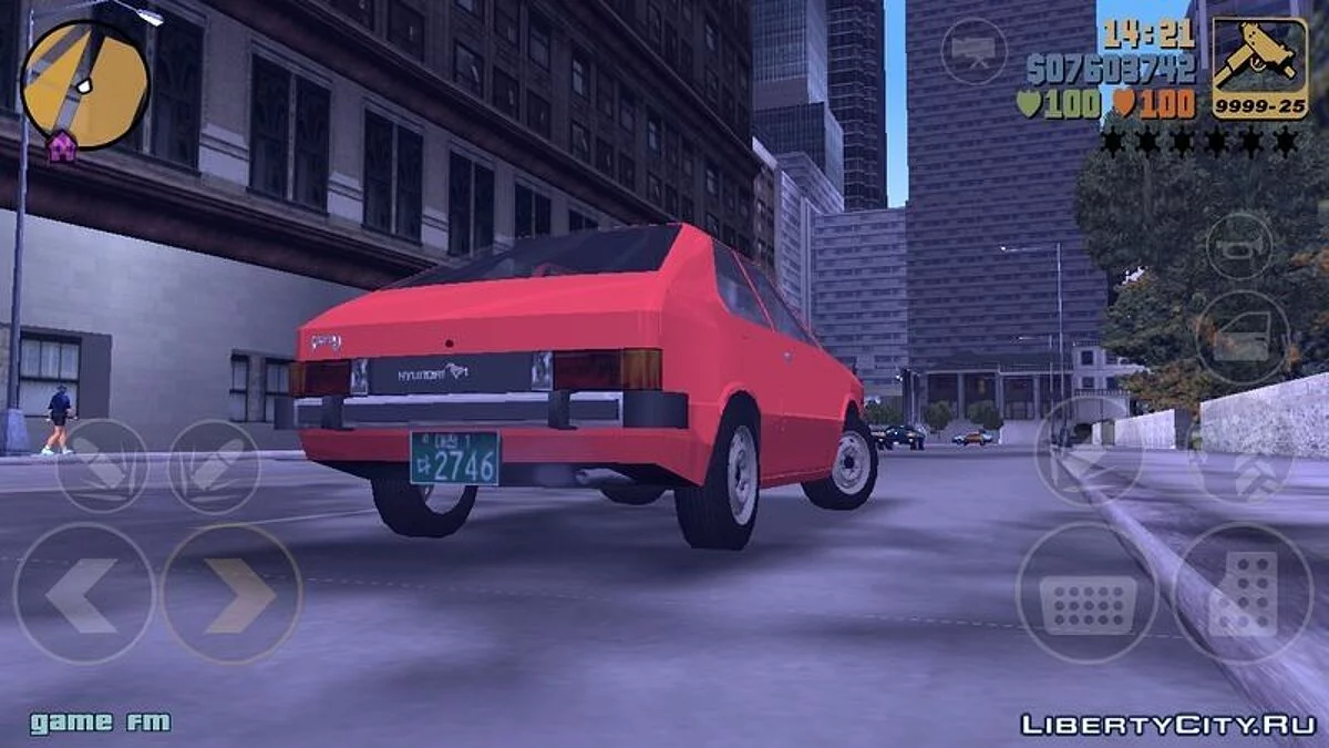 1974年现代Pony / GTA 3 (iOS, Android)