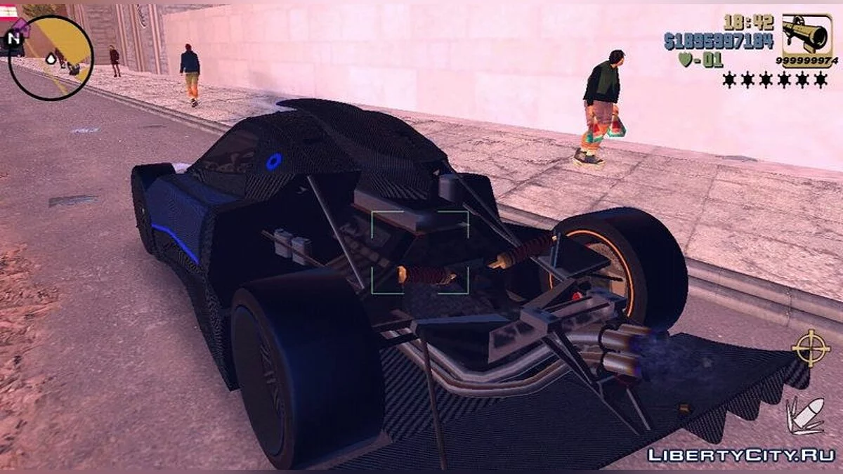 Pagani Zonda Revolucion Bluecarbon / GTA 3 (iOS, Android)