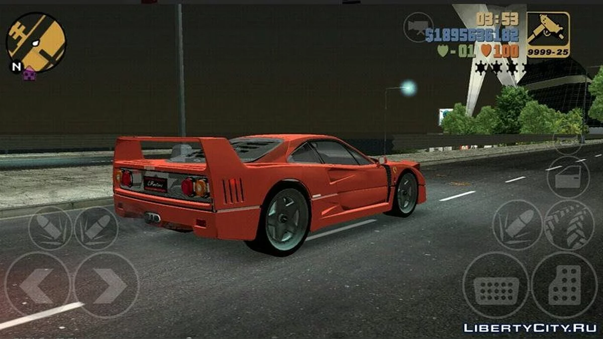 法拉利 F40 / GTA 3 (iOS, Android)