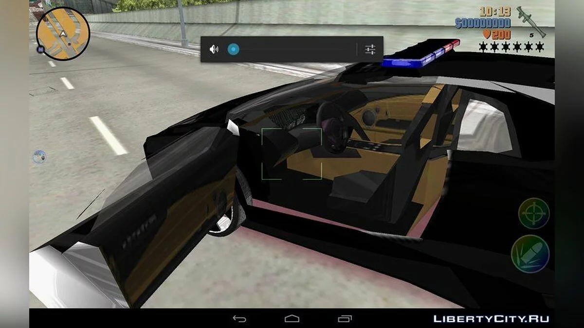 Поліцейський Lamborghini Reventon / GTA 3 (iOS, Android)