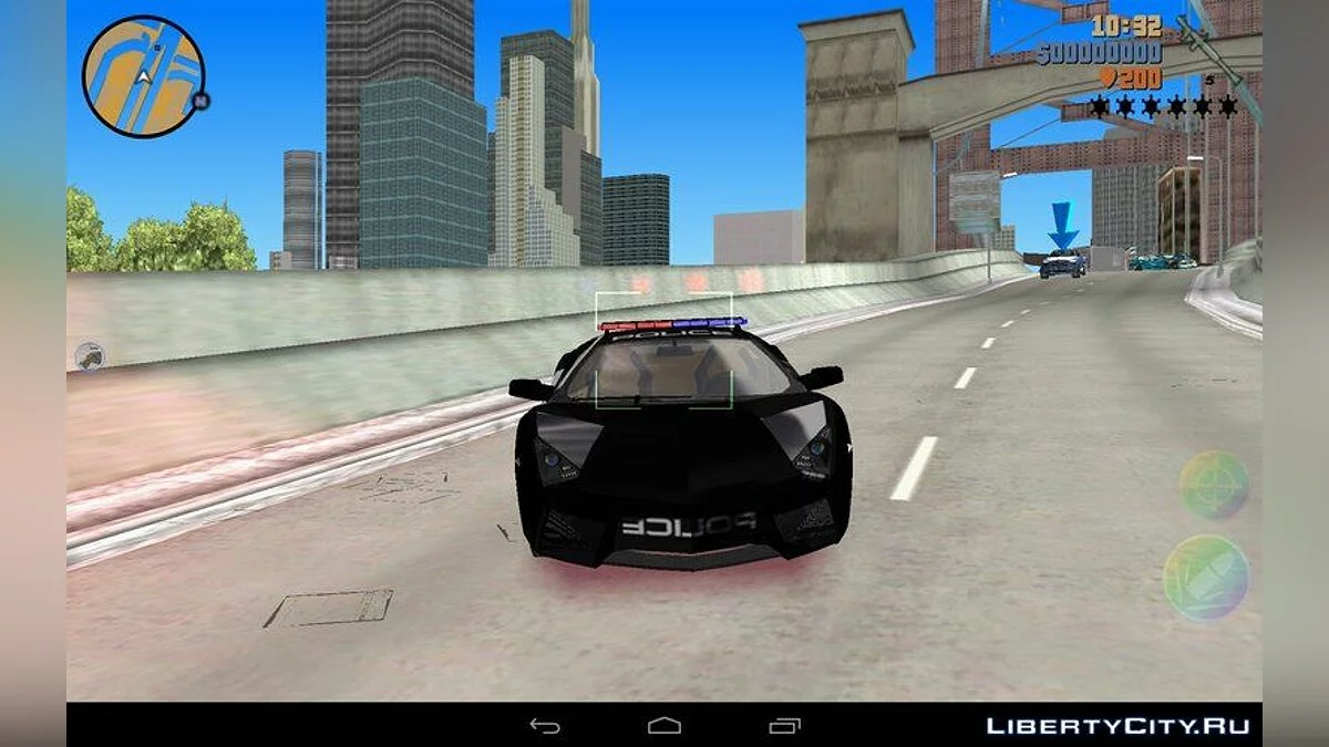 Поліцейський Lamborghini Reventon / GTA 3 (iOS, Android)