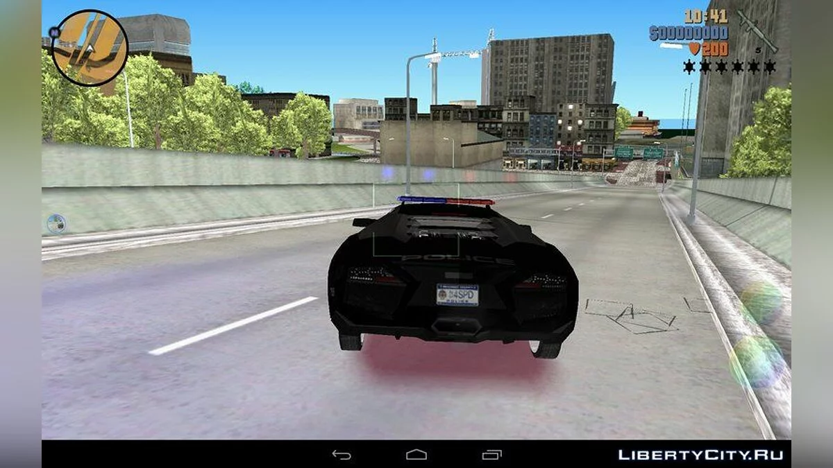 Поліцейський Lamborghini Reventon / GTA 3 (iOS, Android)