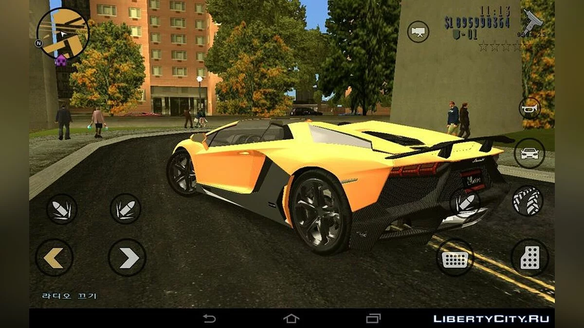 Lamborghini Aventador 50th Roadster / GTA 3 (iOS, Android)