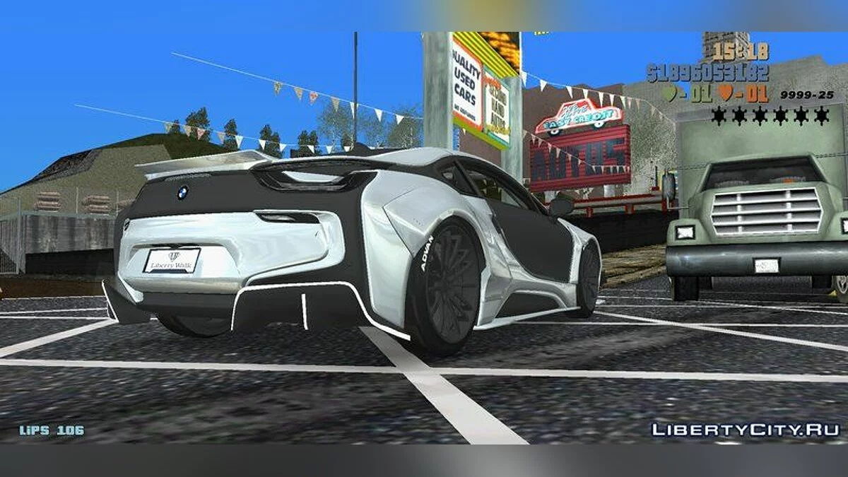 2017年宝马i8 LibertyWalk / GTA 3 (iOS, Android)