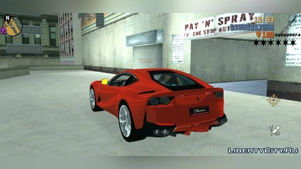法拉利812 SF / GTA 3 (iOS, Android)