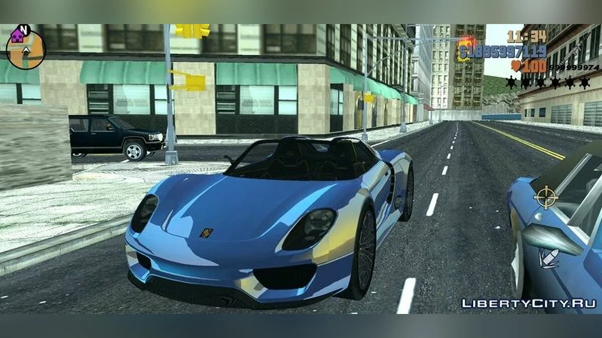 保时捷918 Spyder / GTA 3 (iOS, Android)