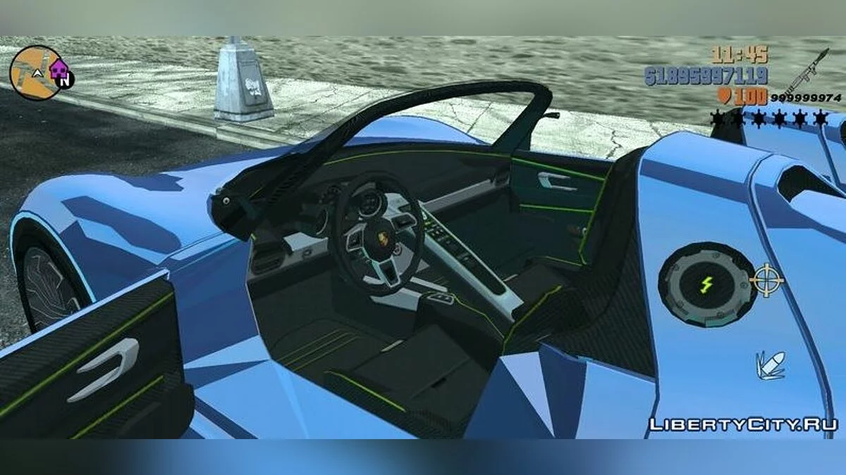 保时捷918 Spyder / GTA 3 (iOS, Android)