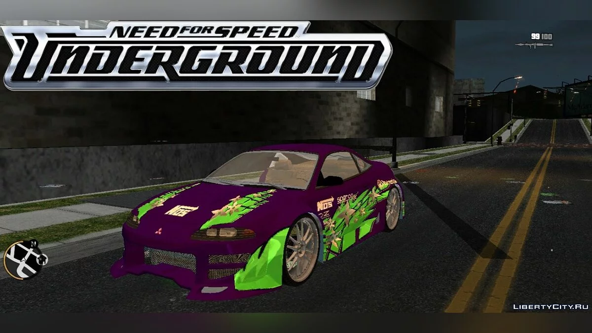 Mitsubishi Eclipse Motors from Need for Speed Underground  / GTA 3 (iOS, Android)