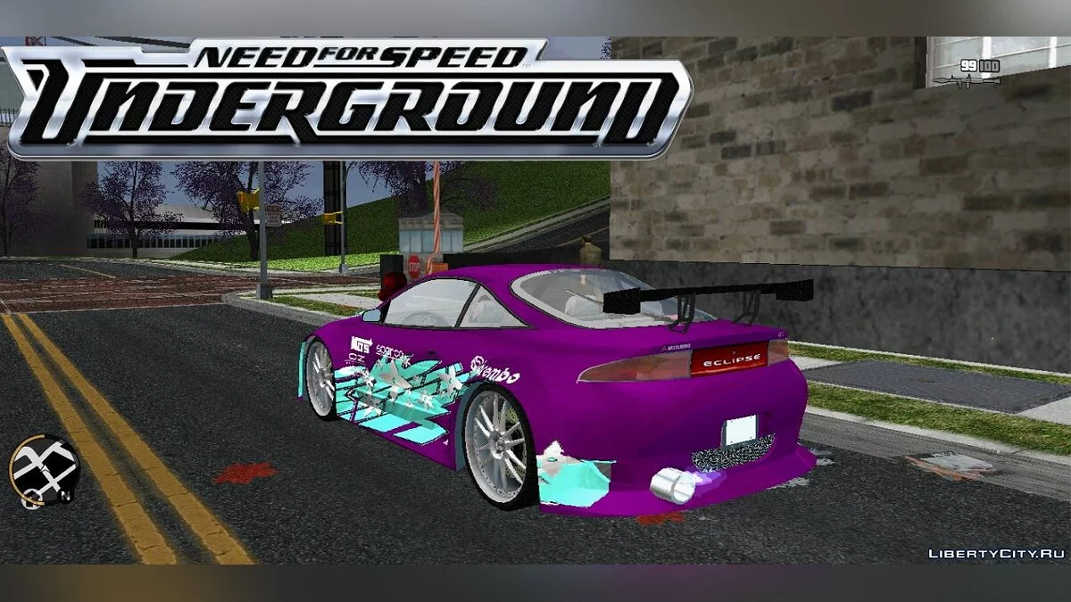 Mitsubishi Eclipse Motors from Need for Speed Underground  / GTA 3 (iOS, Android)