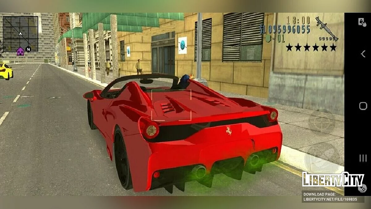 2015 Ferrari 458 Speciale Aperta / GTA 3 (iOS, Android)