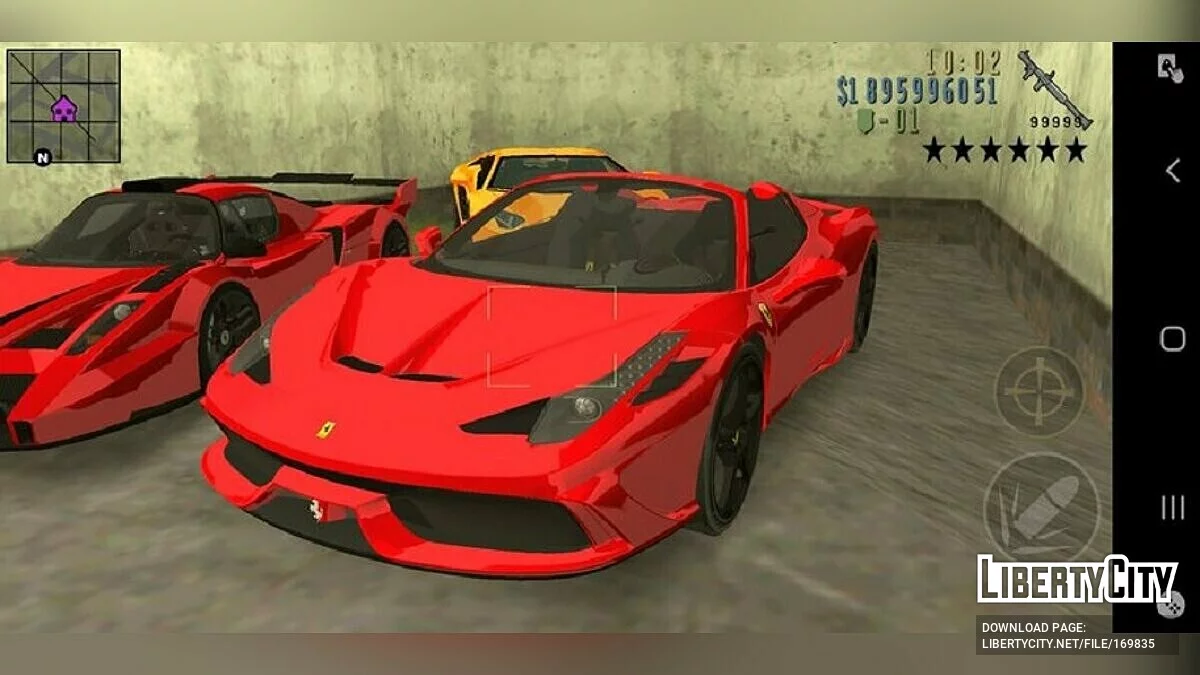 2015 Ferrari 458 Speciale Aperta / GTA 3 (iOS, Android)