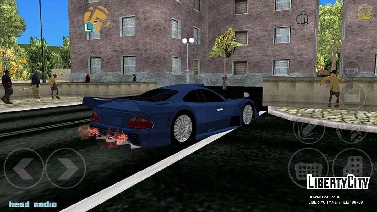 Mercedes-Benz CLK GTR 1998 Strassenversion / GTA 3 (iOS, Android)
