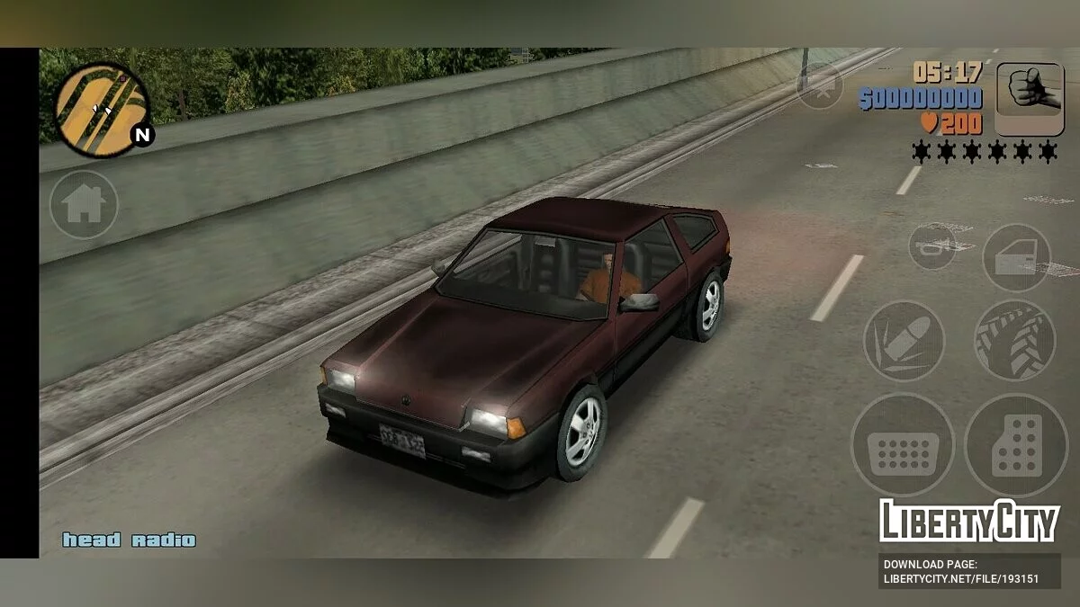 Beta VC Blista / GTA 3 (iOS, Android)