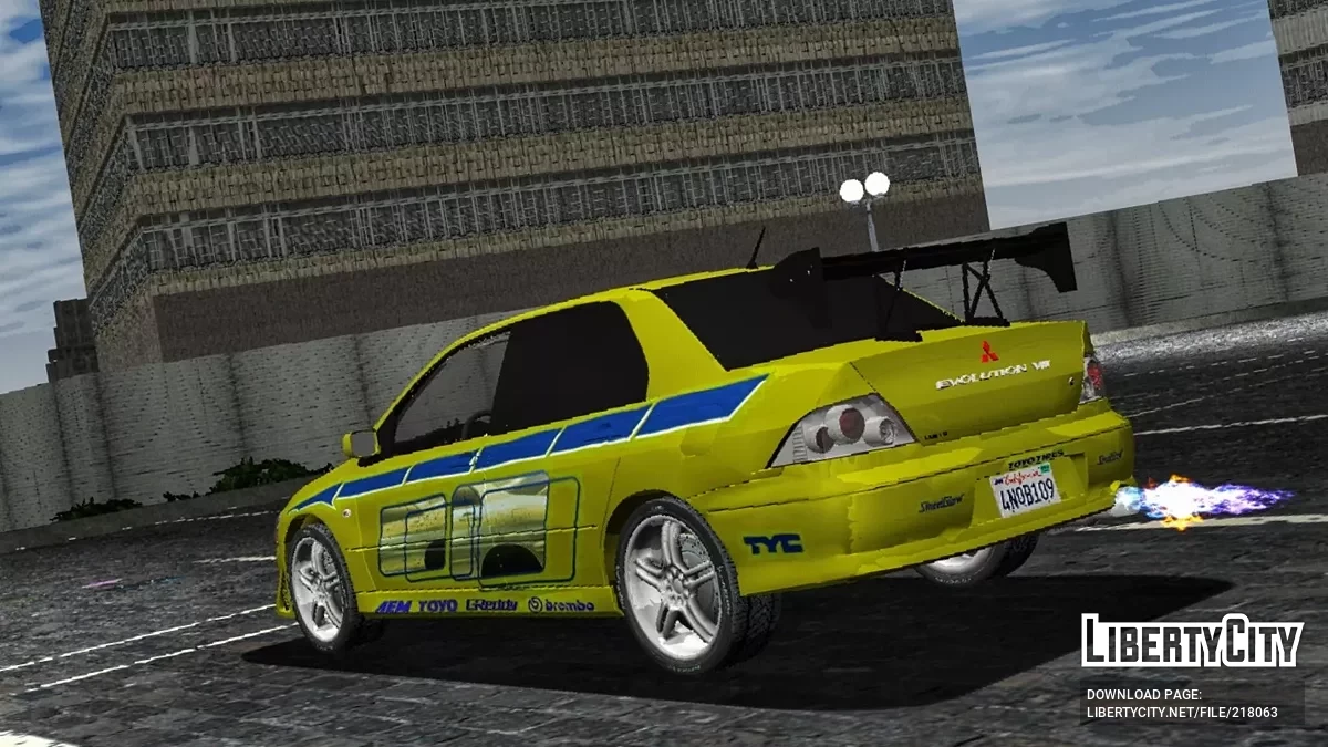 2002 Mitsubishi Lancer Evolution VII Fast & Furious / GTA 3 (iOS, Android)