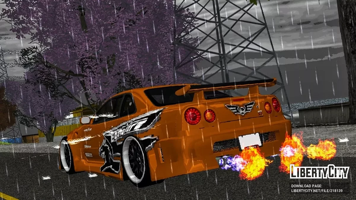 Nissan Skyline R34 / GTA 3 (iOS, Android)