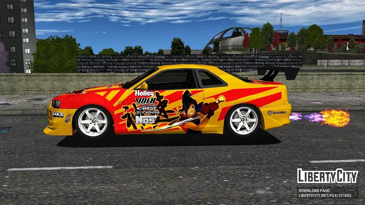 Nissan Skyline R34 GT-R Street Racing Syndicate / GTA 3 (iOS, Android)
