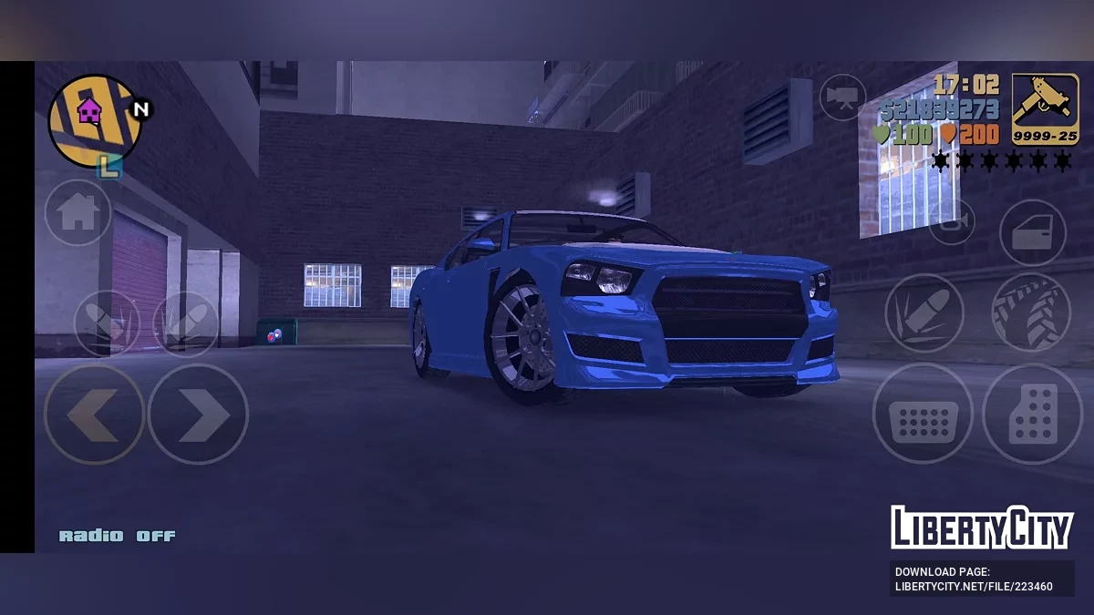 Bravado Buffalo S із GTA 5 / GTA 3 (iOS, Android)
