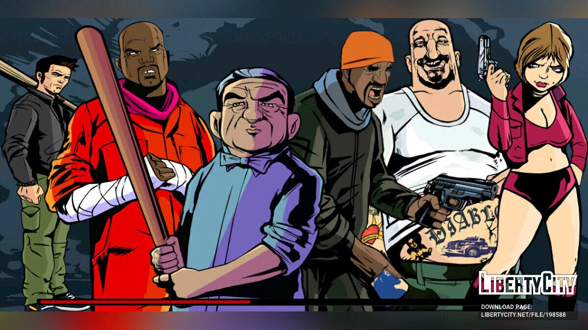 GTA 3: The Definitive Edition - New Textures for the Game Menu / GTA 3 (iOS, Android)