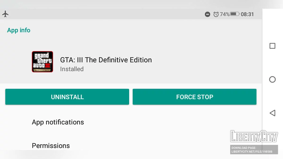 GTA 3: The Definitive Edition - New Textures for the Game Menu / GTA 3 (iOS, Android)