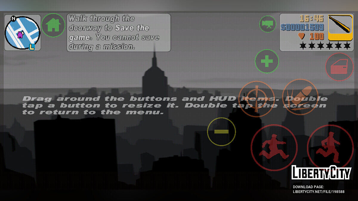 Map in the game menu for GTA 3