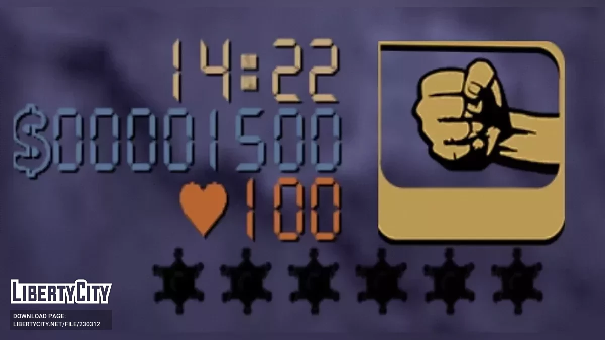 New Digital HUD Fonts / GTA 3 (iOS, Android)