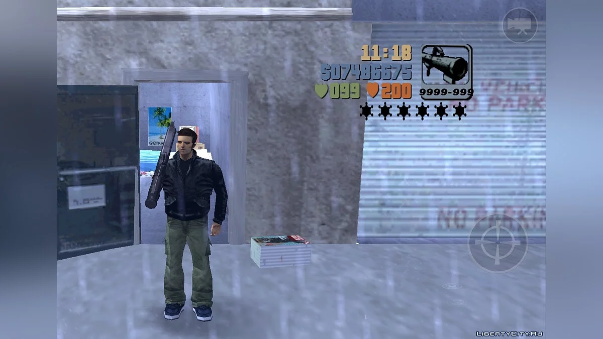 Aumento da capacidade do carregador e dano / GTA 3 (iOS, Android)