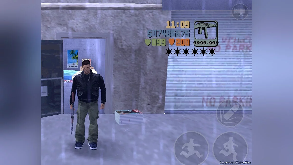 Aumento da capacidade do carregador e dano / GTA 3 (iOS, Android)