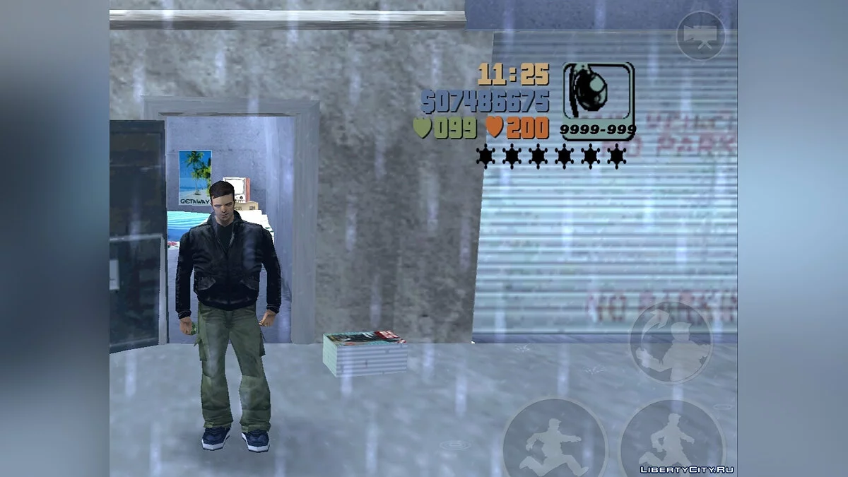 Aumento da capacidade do carregador e dano / GTA 3 (iOS, Android)
