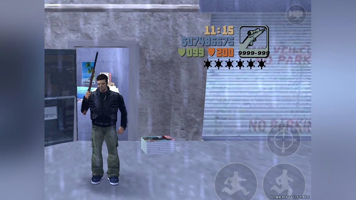 Aumento da capacidade do carregador e dano / GTA 3 (iOS, Android)