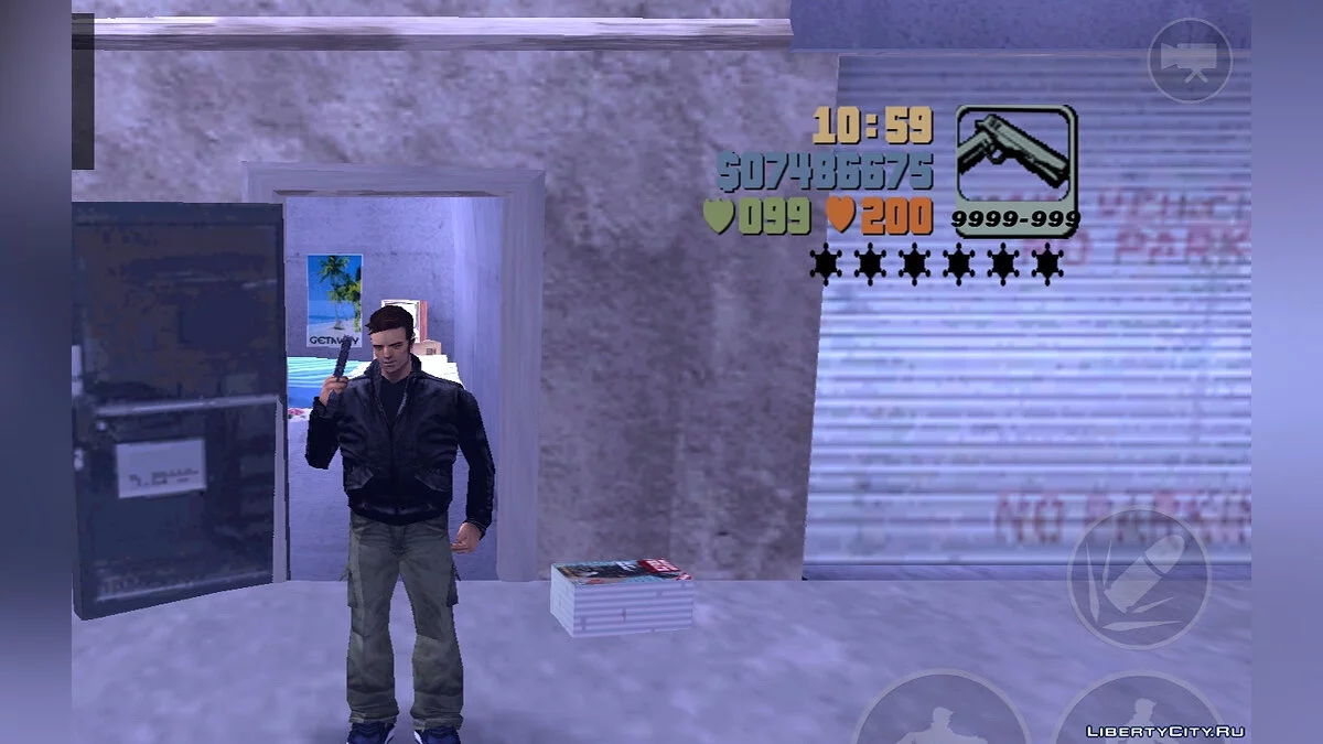 Aumento da capacidade do carregador e dano / GTA 3 (iOS, Android)