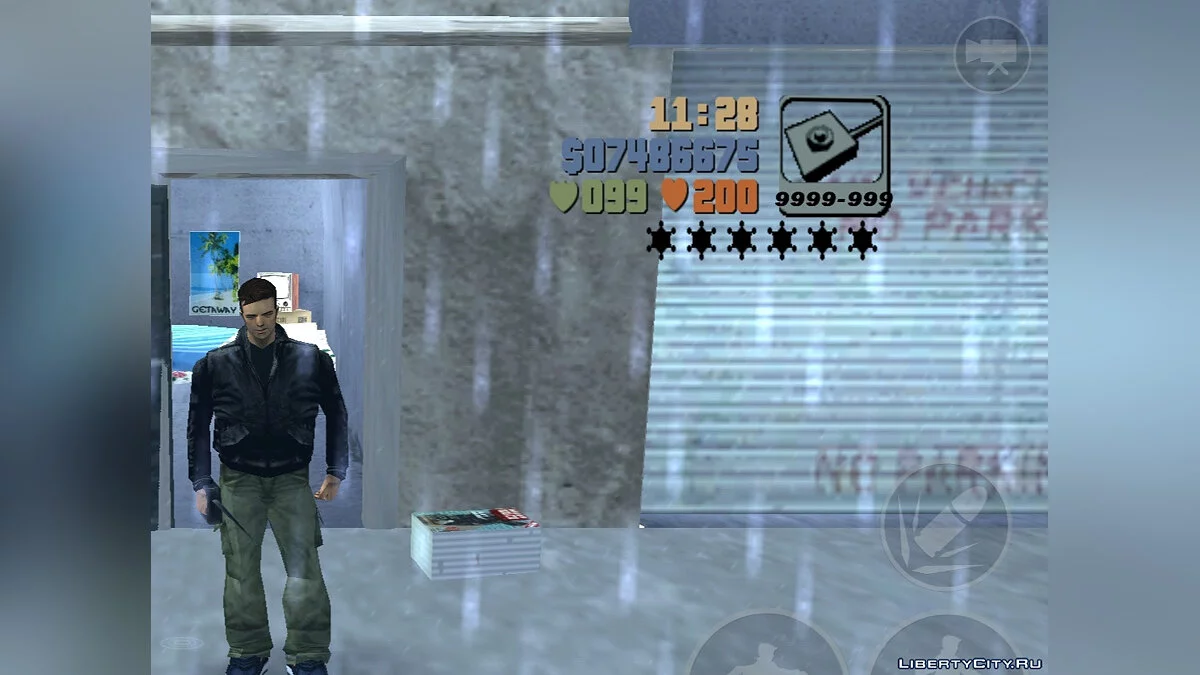 Aumento da capacidade do carregador e dano / GTA 3 (iOS, Android)