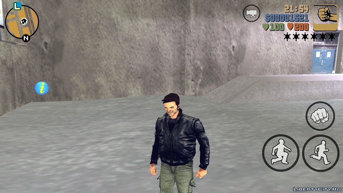 GTA 3 Smiling Claude For Mobile Mod 