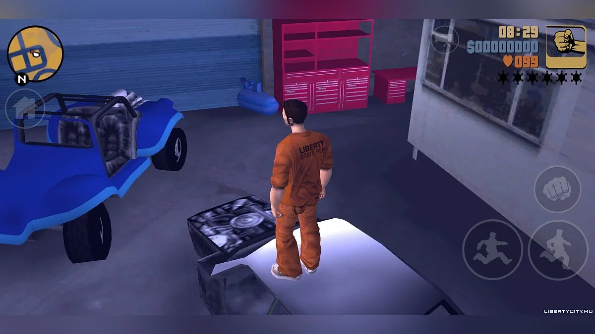 进入乔伊的车库(有碰撞) / GTA 3 (iOS, Android)