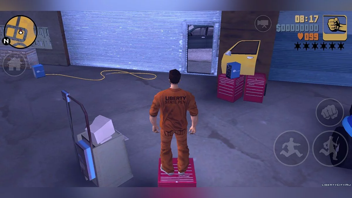 进入乔伊的车库(有碰撞) / GTA 3 (iOS, Android)