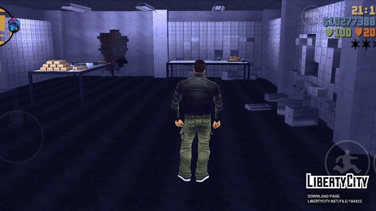 Interior of Liberty Bank / GTA 3 (iOS, Android)