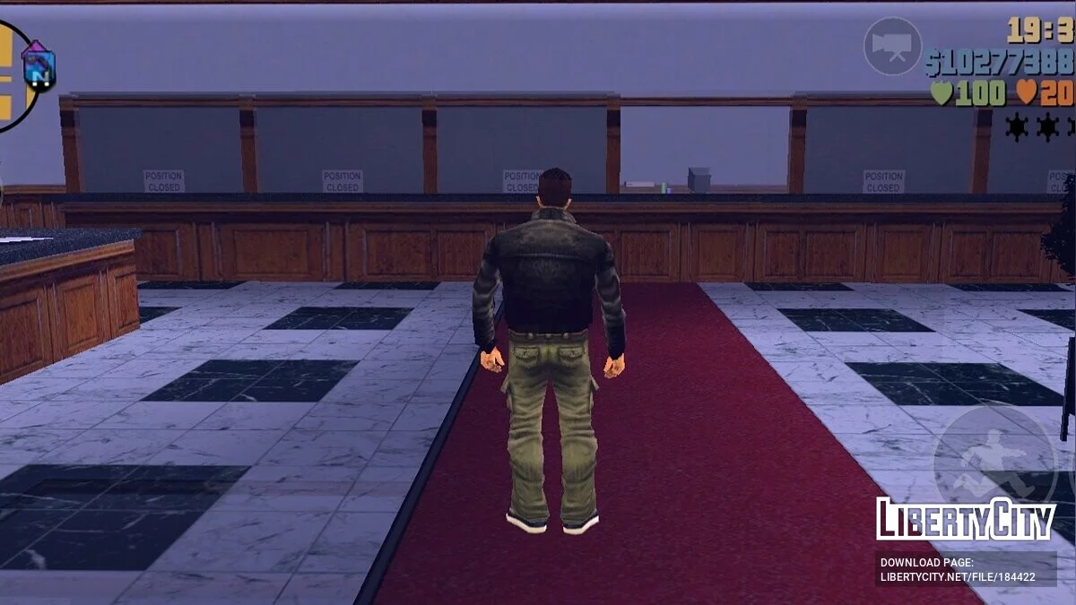 Interior of Liberty Bank / GTA 3 (iOS, Android)