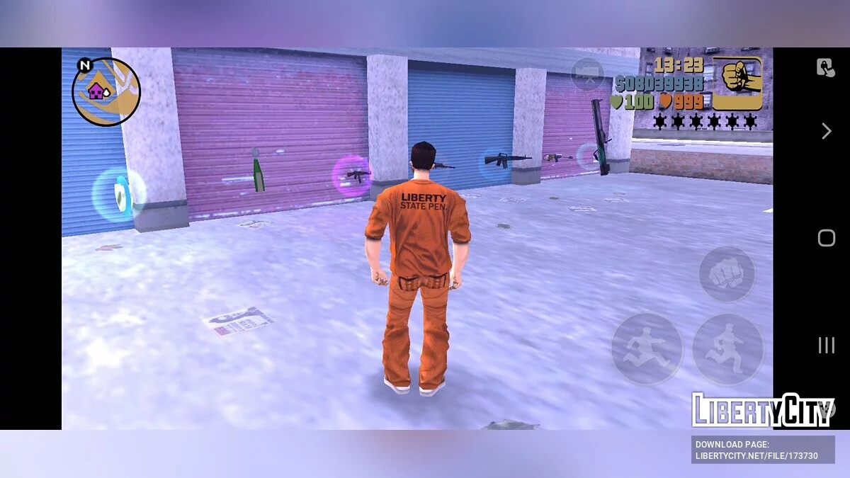 Savegame 100% with Prison Outfit / GTA 3 (iOS, Android)