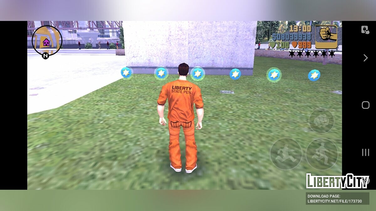 Download Savegame 100% with Prison Outfit for GTA 3 (iOS, Android)