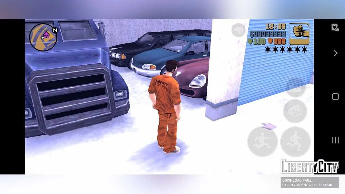 Savegame 100% with Prison Outfit / GTA 3 (iOS, Android)