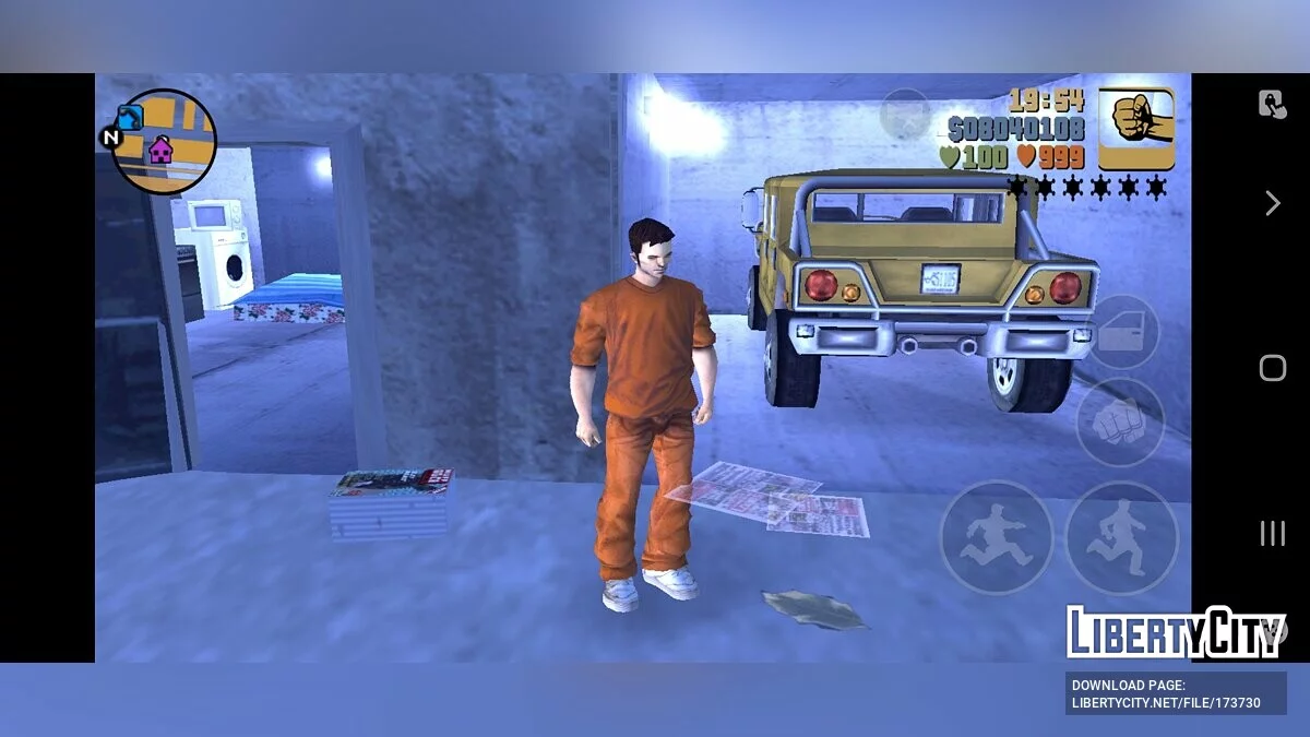 Savegame 100% with Prison Outfit / GTA 3 (iOS, Android)