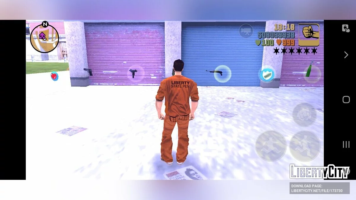 Savegame 100% with Prison Outfit / GTA 3 (iOS, Android)