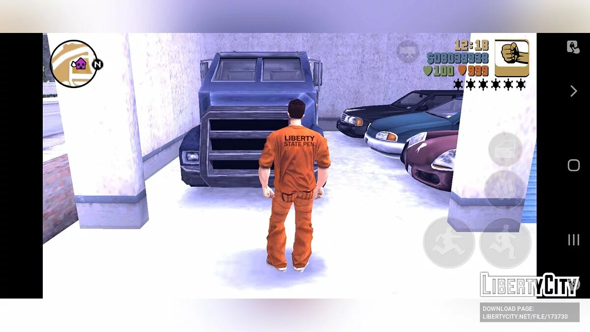 Savegame 100% with Prison Outfit / GTA 3 (iOS, Android)