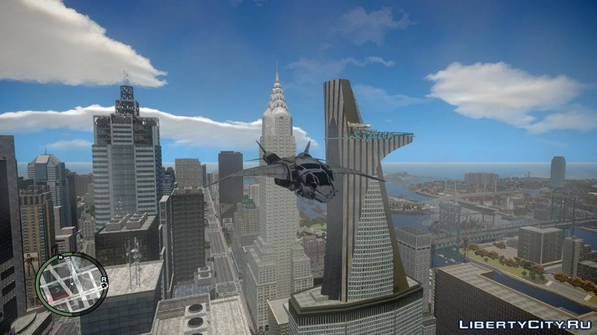 Le Quinjet des Avengers S.H.I.E.L.D. pour GTA IV et EFLC / GTA 4
