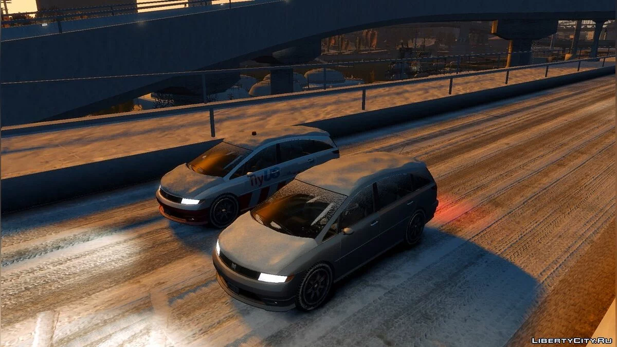 Paket Mobil Bersalju dari Winter Liberty / GTA 4