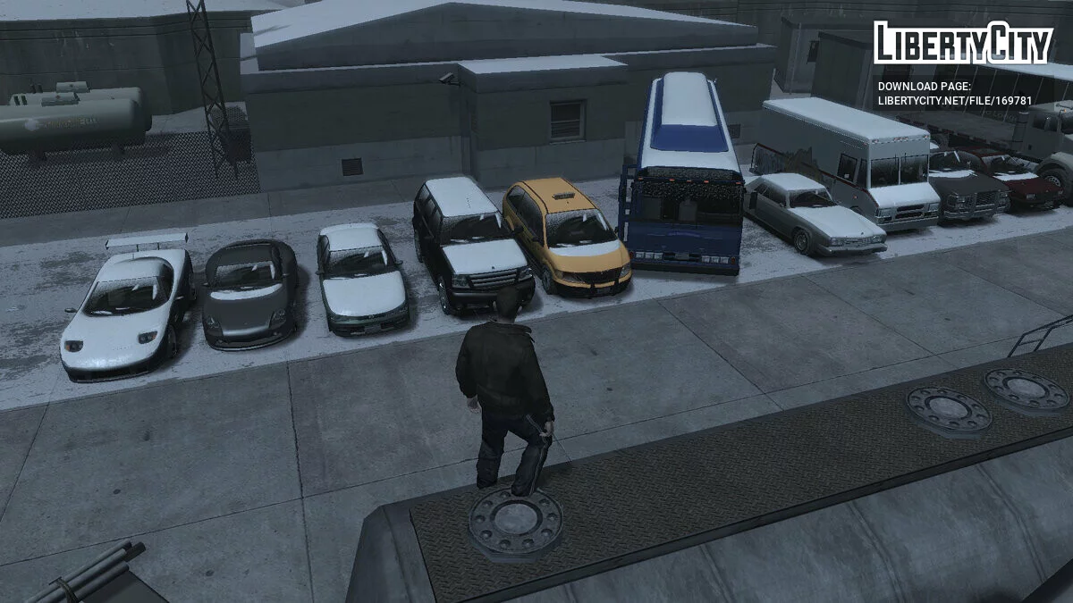 Cars with snow on the body / GTA 4