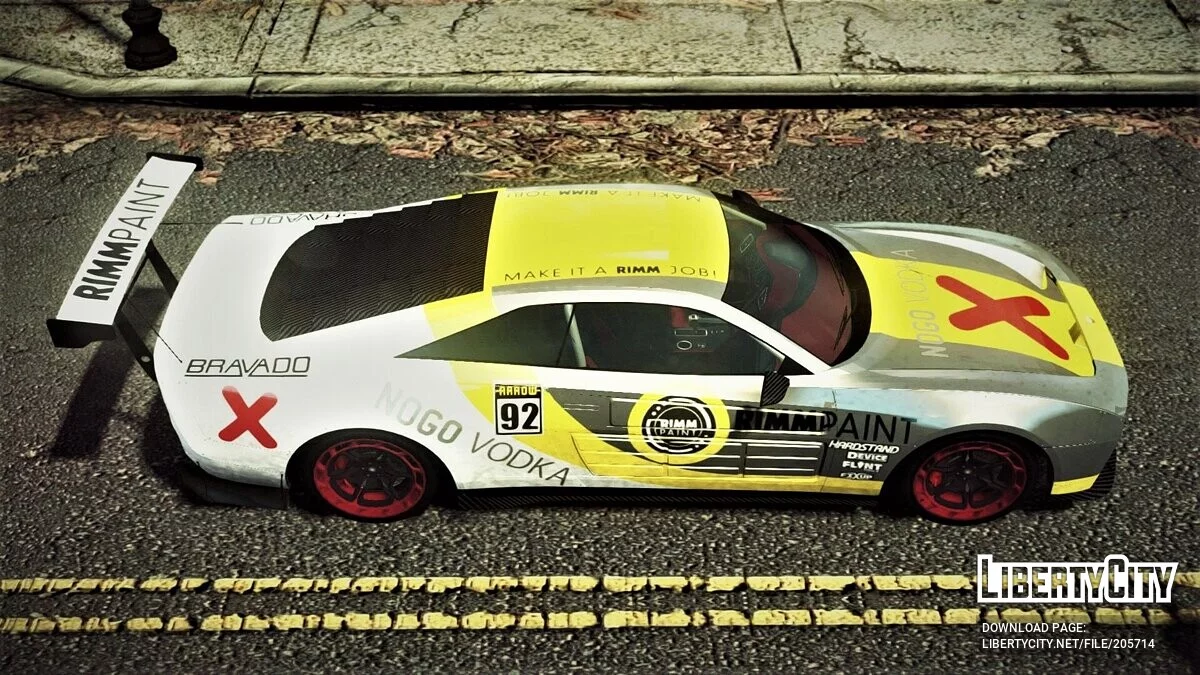 Bravado Buffalo EVX [附加 / 替换 / 移动方向盘 / 10 种涂装 / LQ] / GTA 4